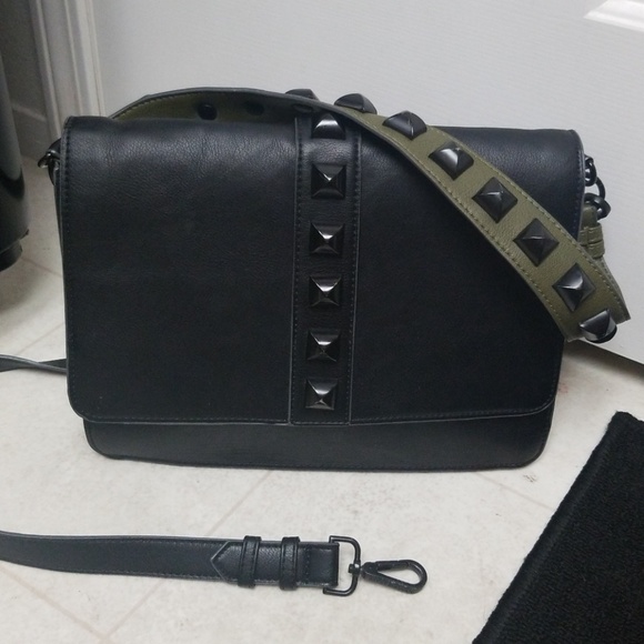 Steve Madden Handbags - STEVE MADDEN edgy rocker bag Studded purse EUC